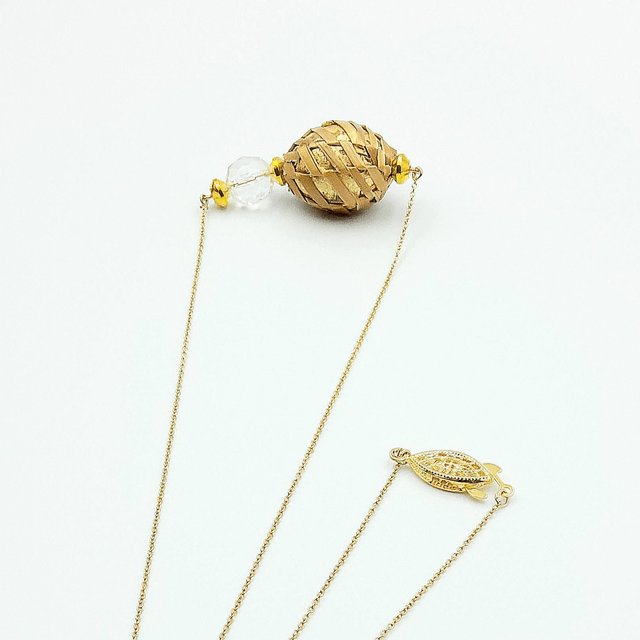 Collier paille, Collection Astéria : un bijou unique et raffiné