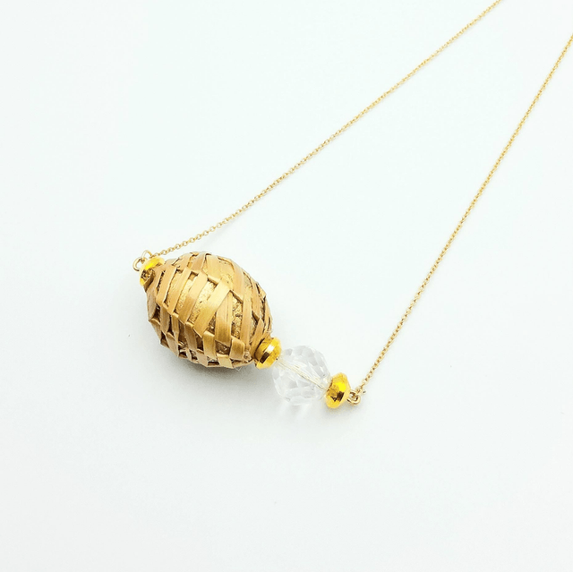 Collier paille, Collection Astéria : un bijou unique et raffiné