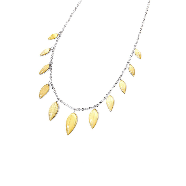 Nuances de paille : Collier délicat et aérien