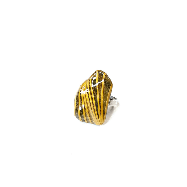 Bague : Élégie de la Lauze et paille dorée