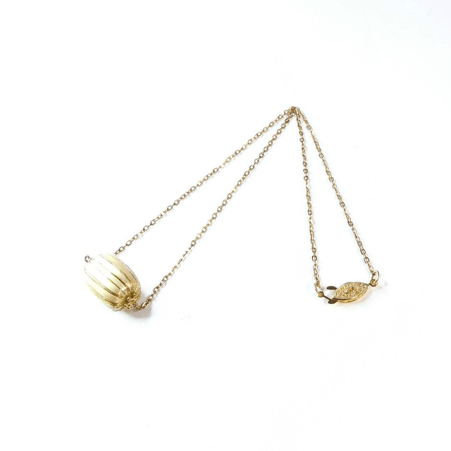 Collier en Paille de Seigle et Fils d’or