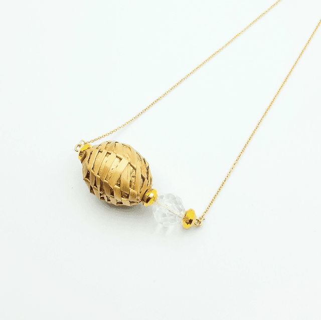 Collier paille, Collection Astéria : un bijou unique et raffiné