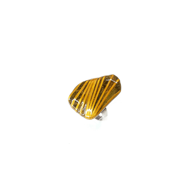 Bague : Élégie de la Lauze et paille dorée